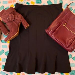 Style & Co Black Skirt Mid Length Size 8 Petite